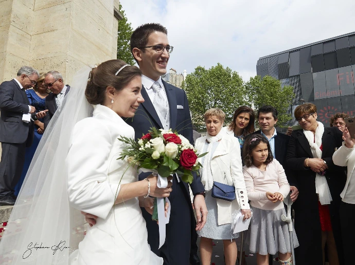 Marie et Nelson sortie de l'église