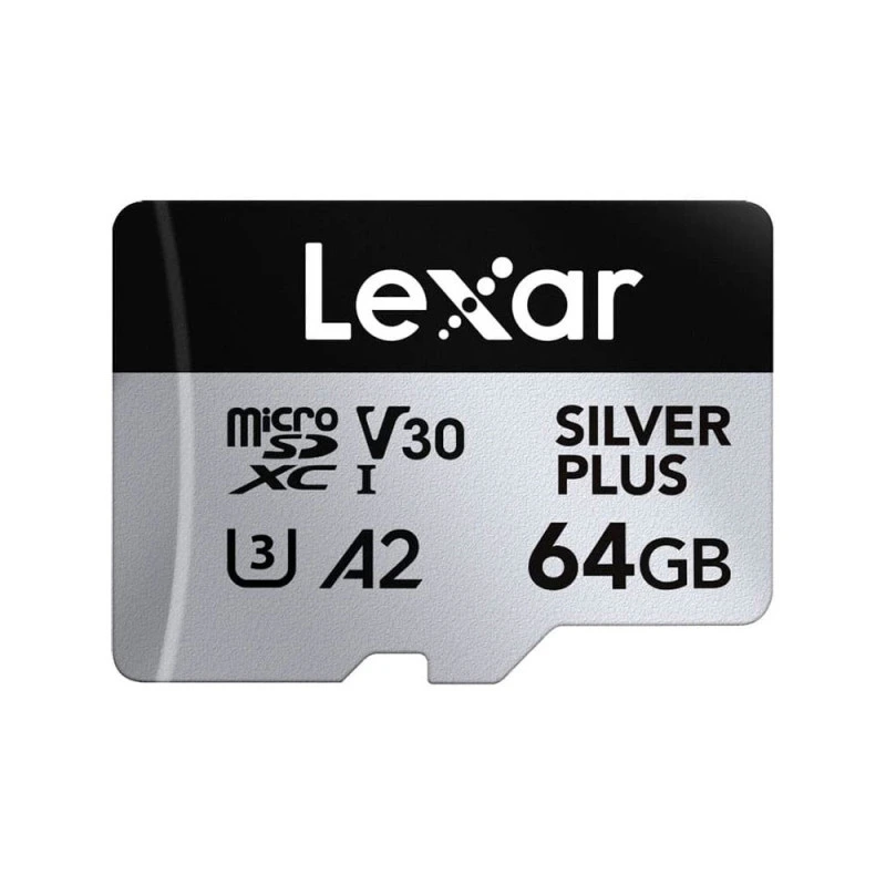 LEXAR MICRO SD XC 64 SILVER PLUS