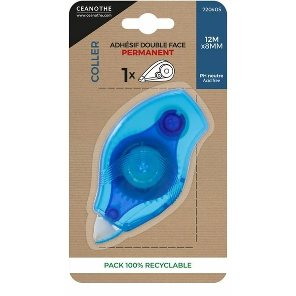 PANODIA DEROULEUR ADHESIF PERMANENT 12M DOUBL